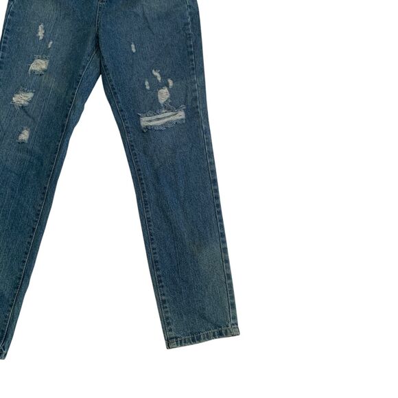 Boohoo Women's Size 4 Tall Distressed Mom Denim Jean Brand New - Picture 14 of 16